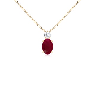 Oval A Ruby