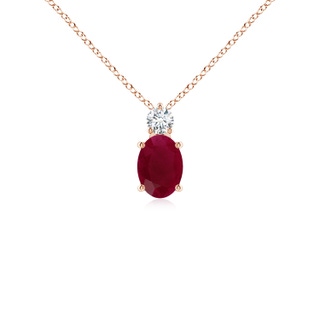 Oval A Ruby