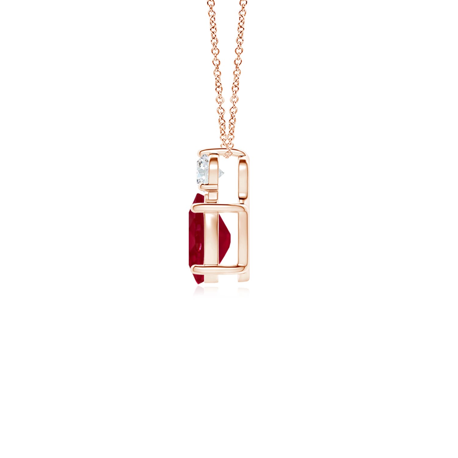 AA - Ruby / 1.11 CT / 14 KT Rose Gold