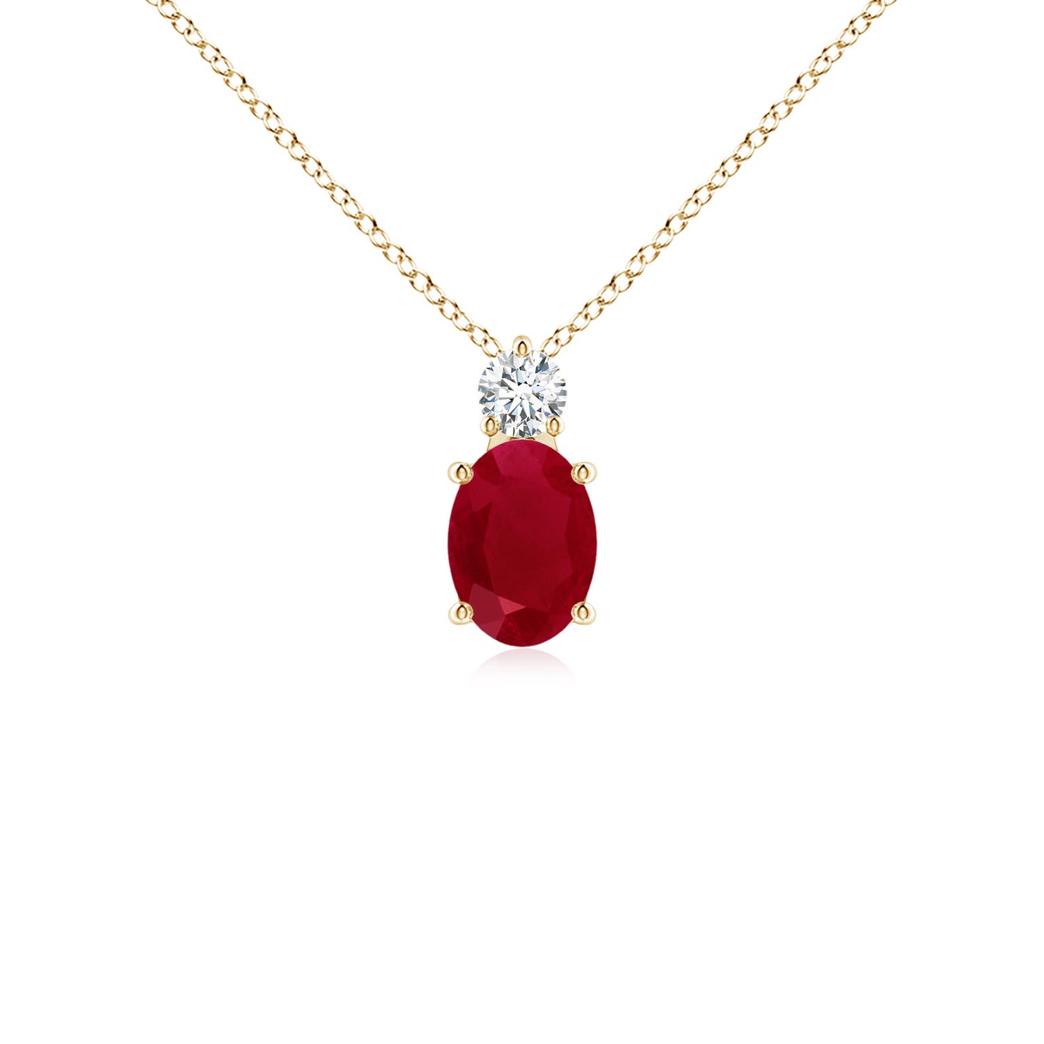 AA - Ruby / 1.11 CT / 14 KT Yellow Gold