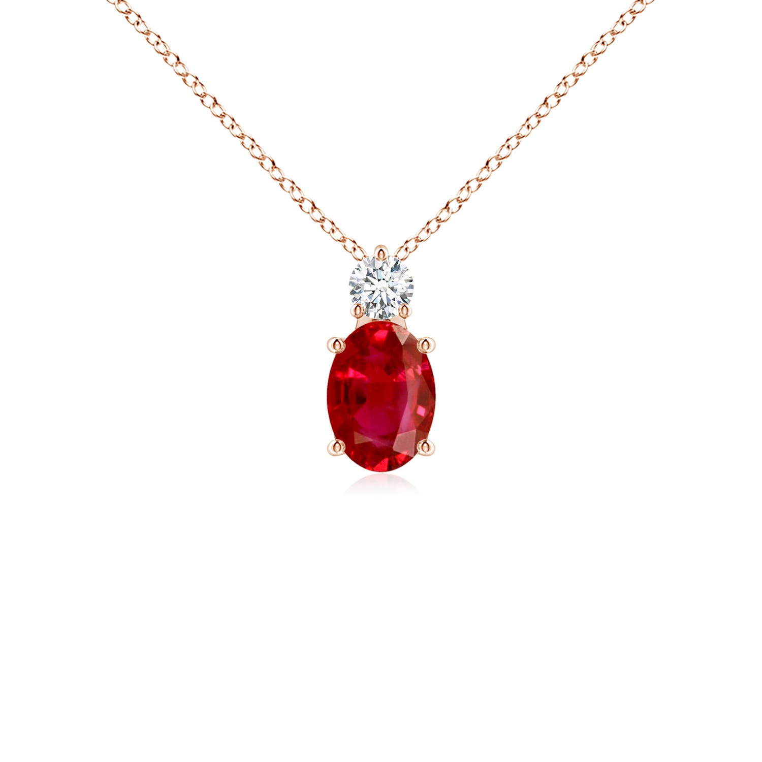 AAA - Ruby / 1.11 CT / 14 KT Rose Gold