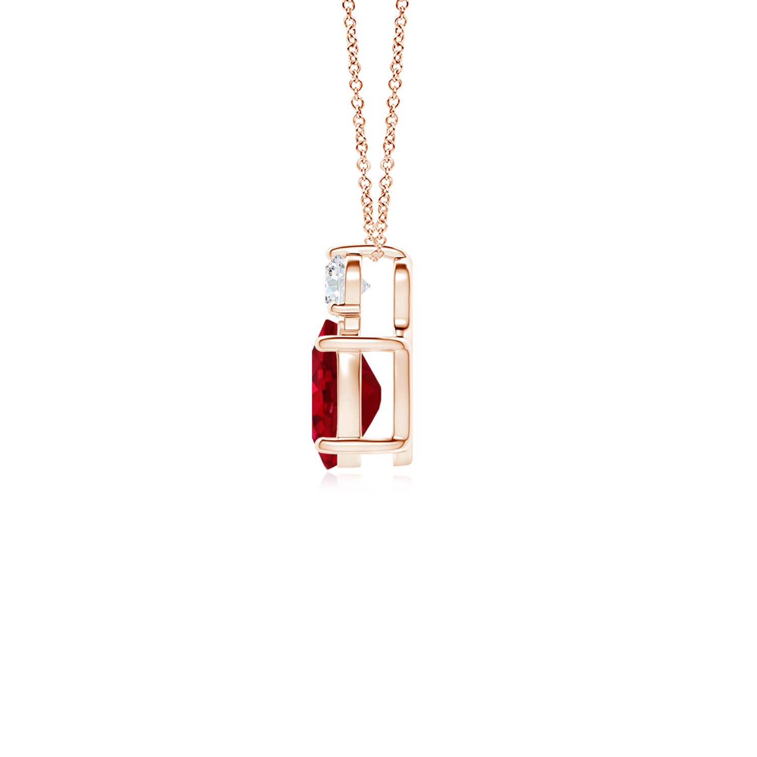 AAA - Ruby / 1.11 CT / 14 KT Rose Gold