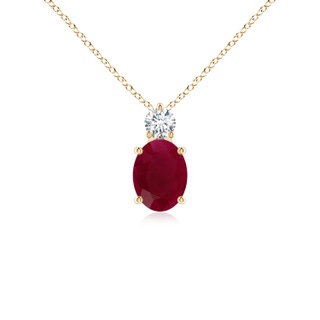 Oval A Ruby