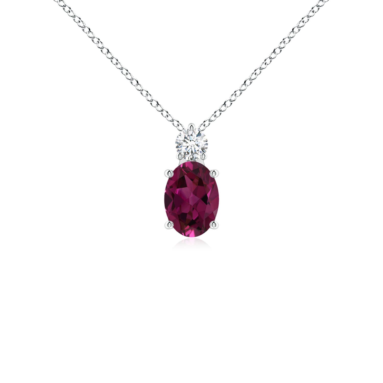 Shop Platinum Rhodolite Garnet Pendants for Women | Angara