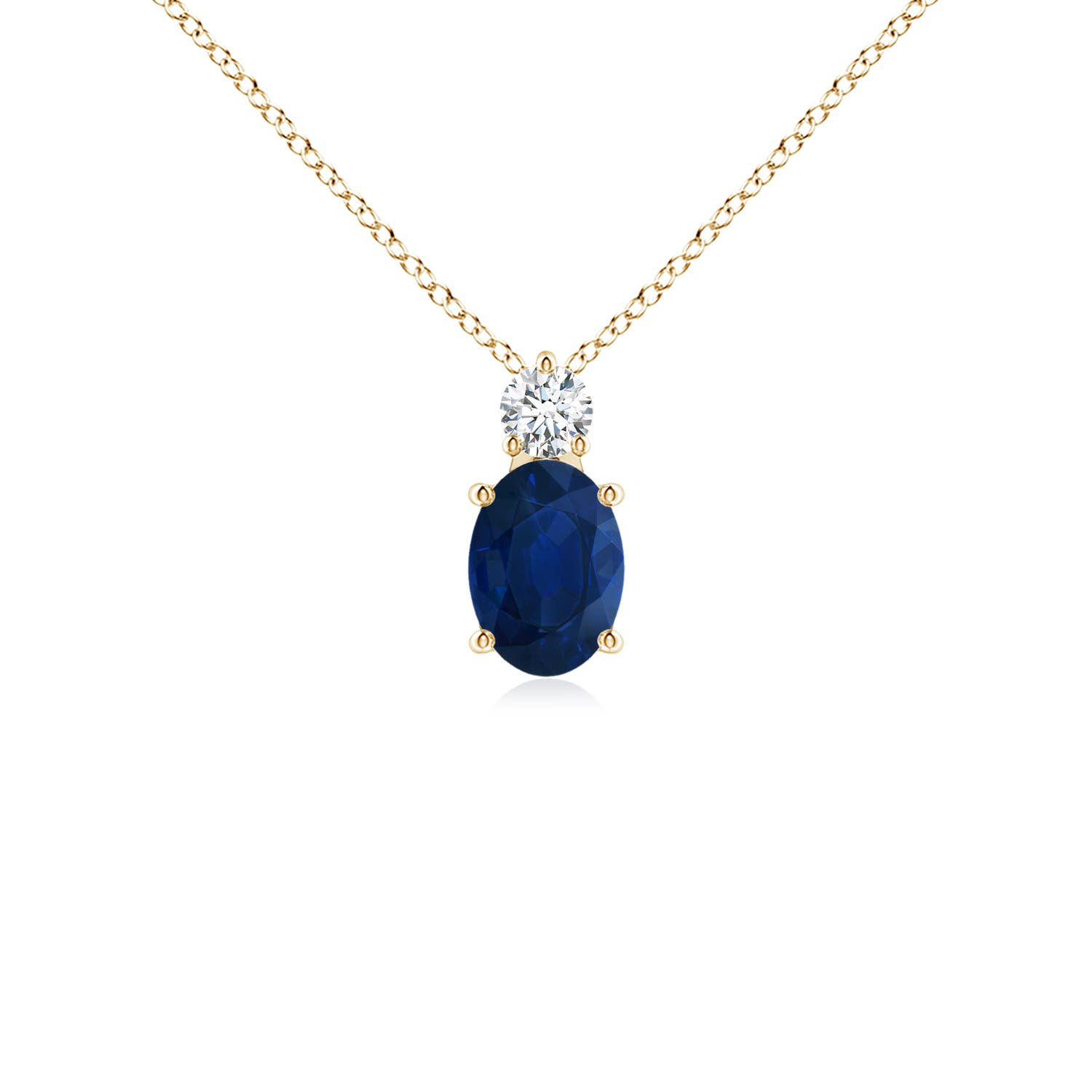 AA - Blue Sapphire / 0.96 CT / 14 KT Yellow Gold