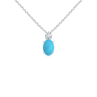 Oval AA Turquoise