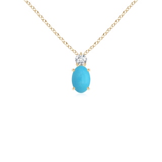 Oval AA Turquoise