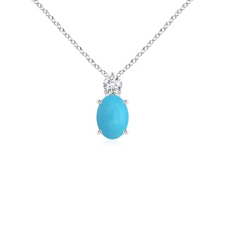 Oval AA Turquoise