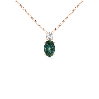 Oval AA Teal Montana Sapphire