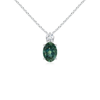 Oval AA Teal Montana Sapphire