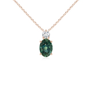 Oval AA Teal Montana Sapphire