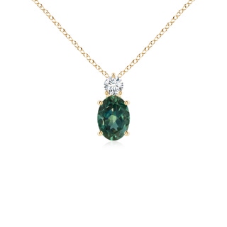 Oval AA Teal Montana Sapphire