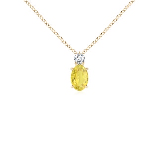 Oval A Yellow Sapphire