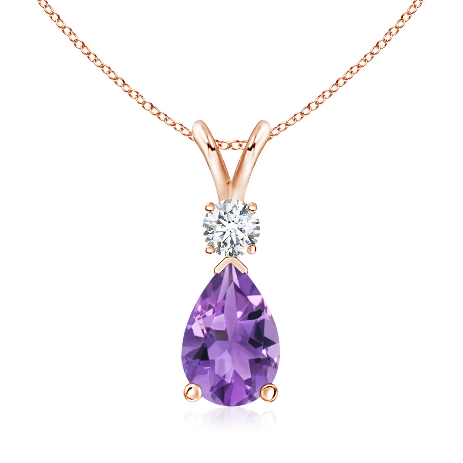 AA - Amethyst / 1.78 CT / 14 KT Rose Gold