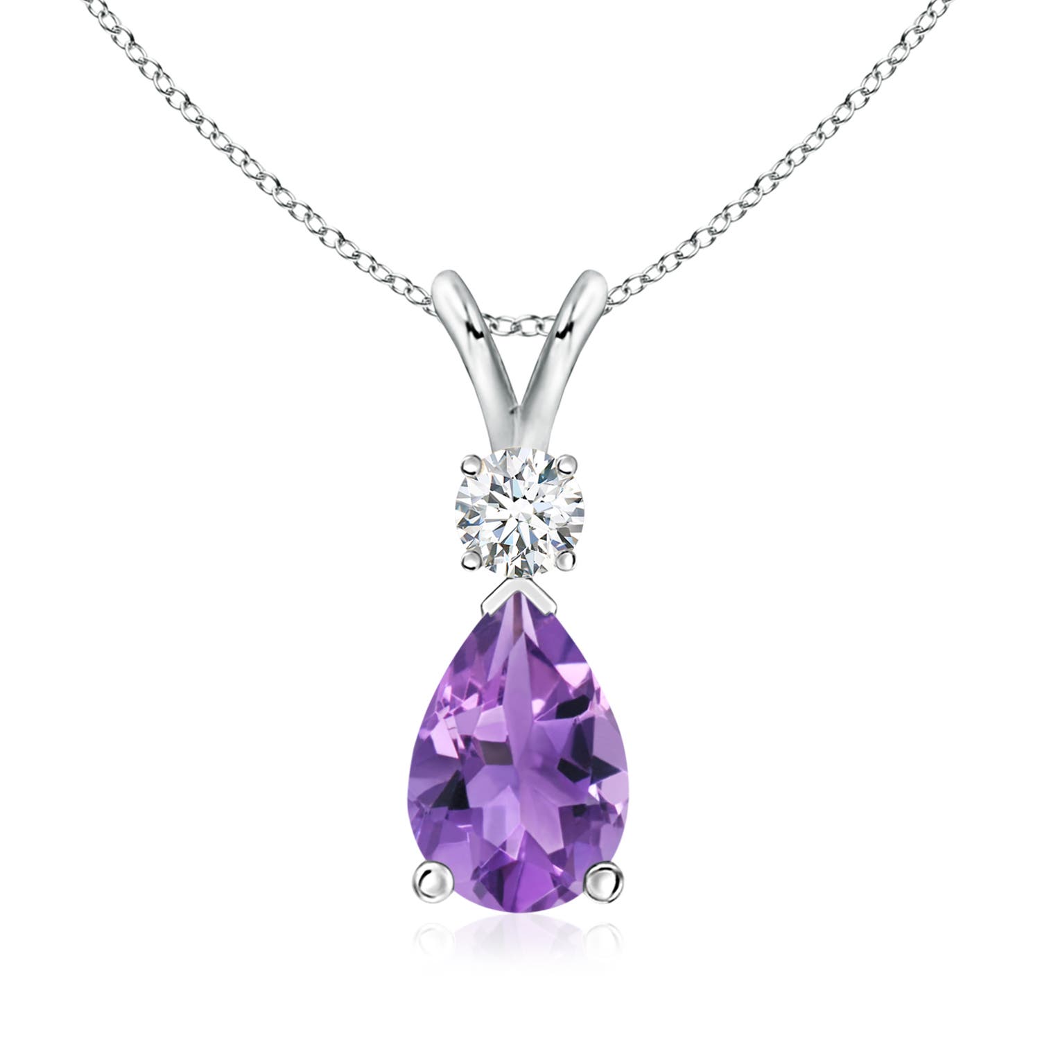 AA - Amethyst / 1.78 CT / 14 KT White Gold