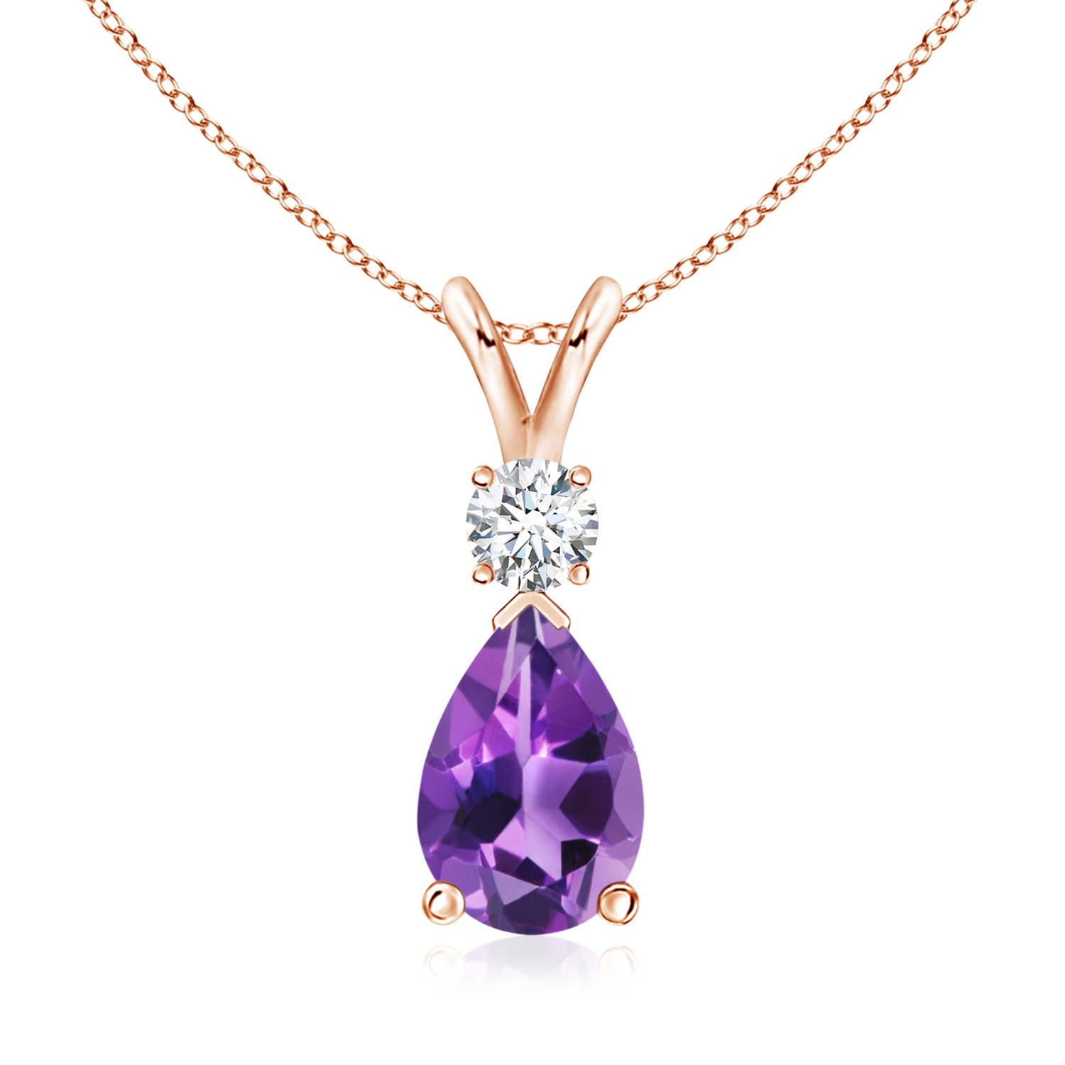 AAA - Amethyst / 1.78 CT / 14 KT Rose Gold