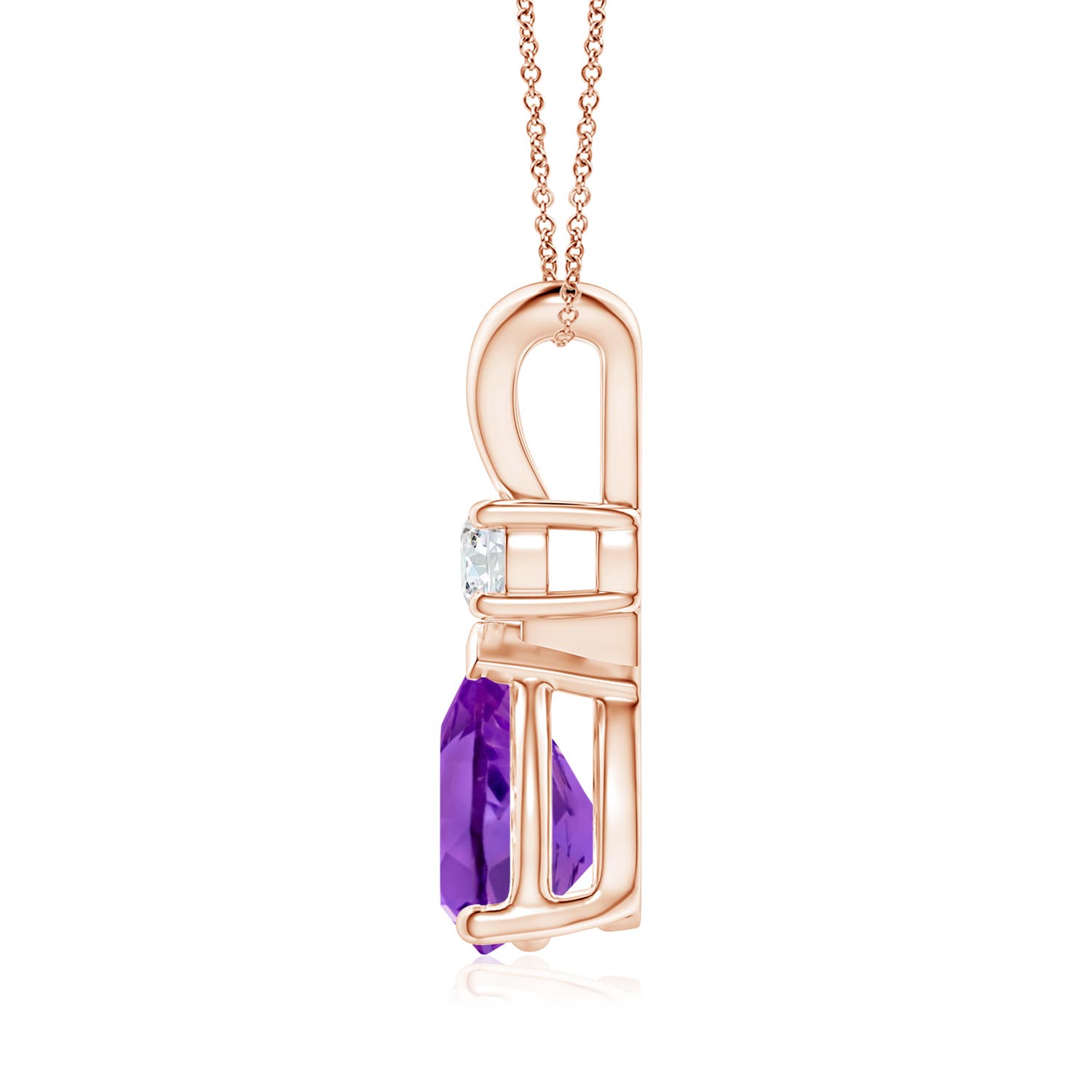 AAA - Amethyst / 1.78 CT / 14 KT Rose Gold