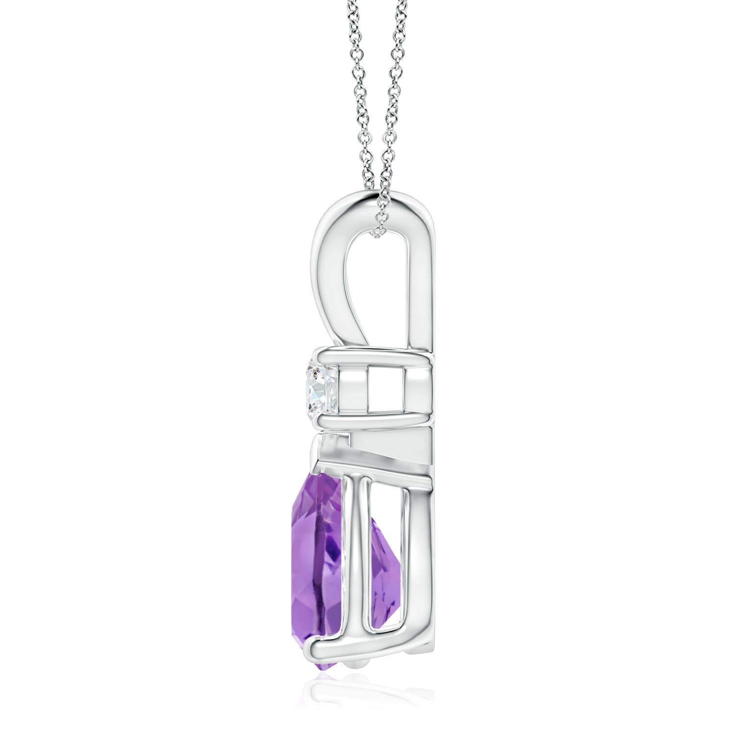 A - Amethyst / 2.78 CT / 14 KT White Gold