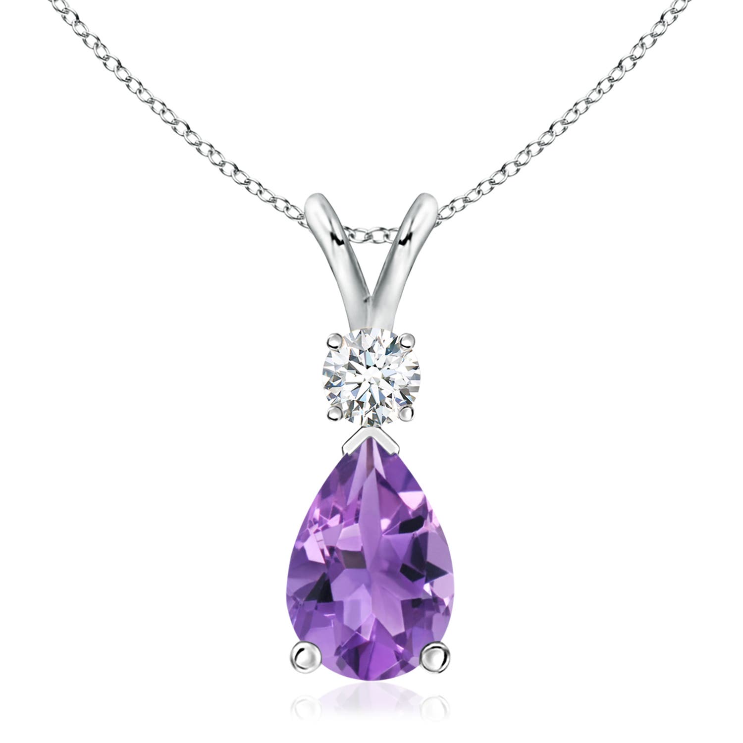 AA - Amethyst / 2.78 CT / 14 KT White Gold
