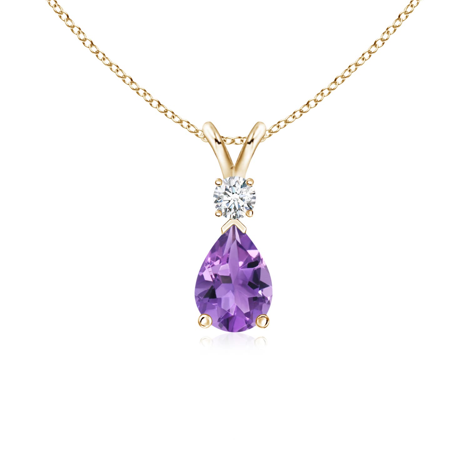 AA - Amethyst / 0.67 CT / 14 KT Yellow Gold