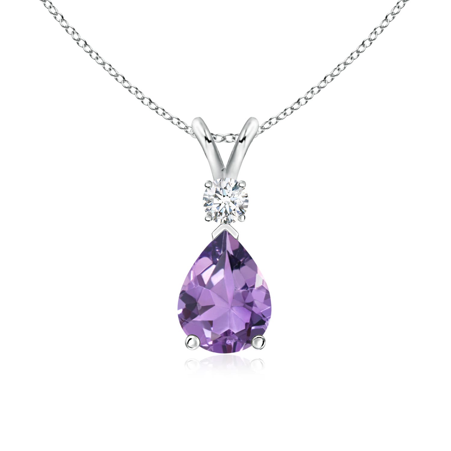 A - Amethyst / 1.11 CT / 14 KT White Gold