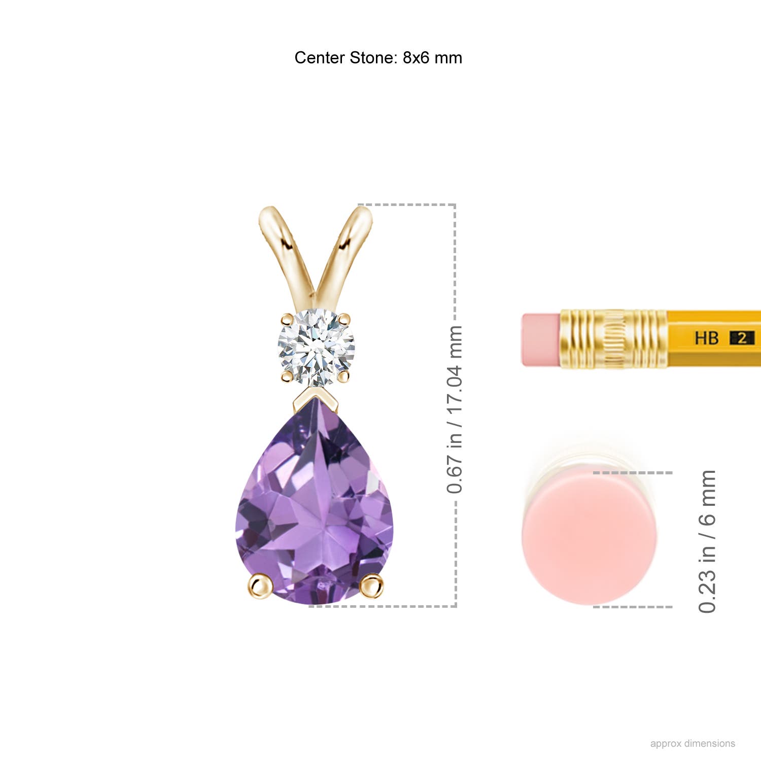 A - Amethyst / 1.11 CT / 14 KT Yellow Gold