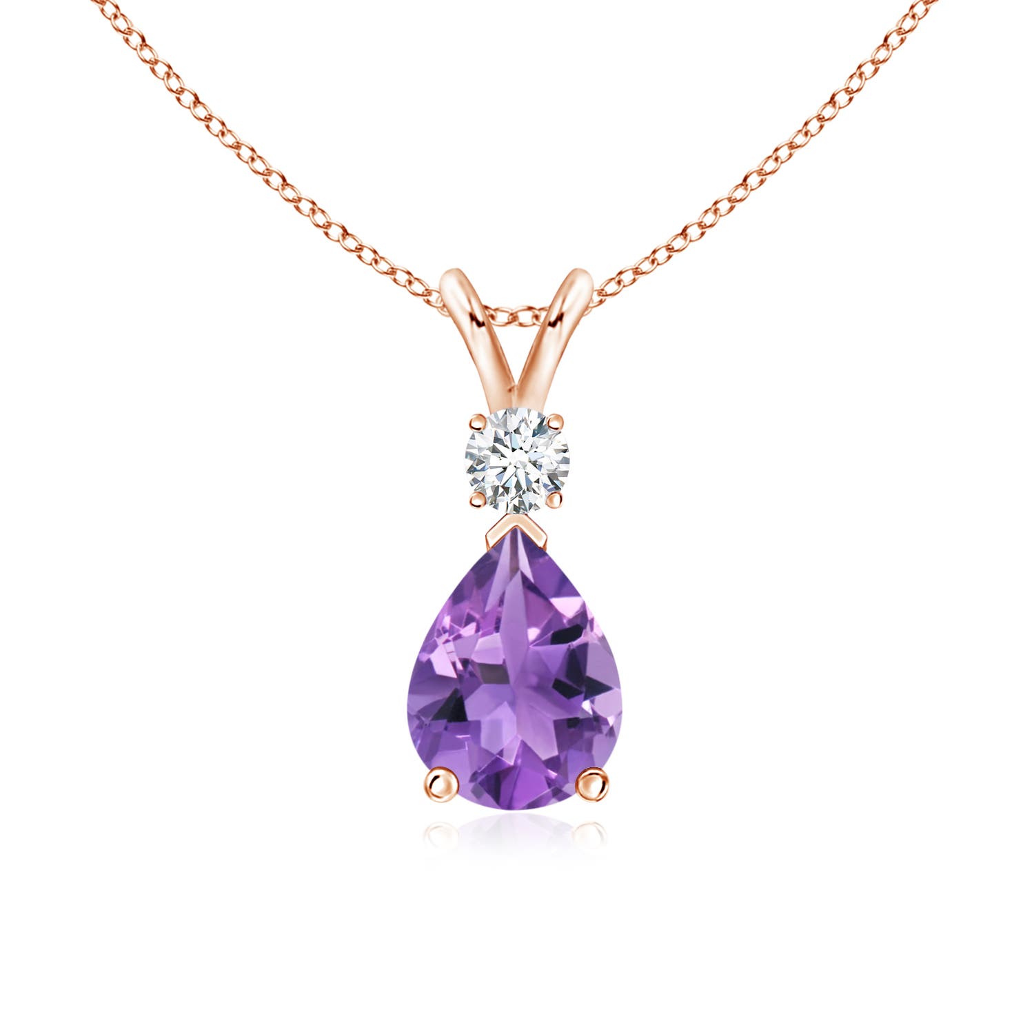 AA - Amethyst / 1.11 CT / 14 KT Rose Gold