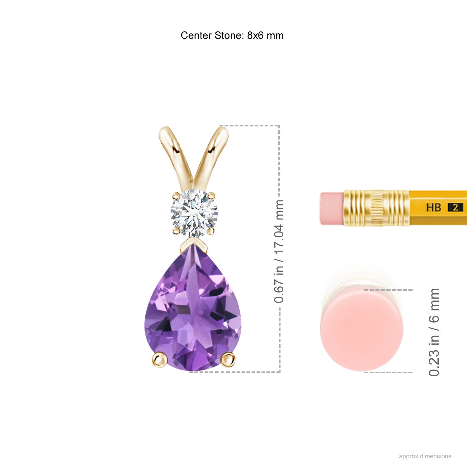 AA - Amethyst / 1.11 CT / 14 KT Yellow Gold