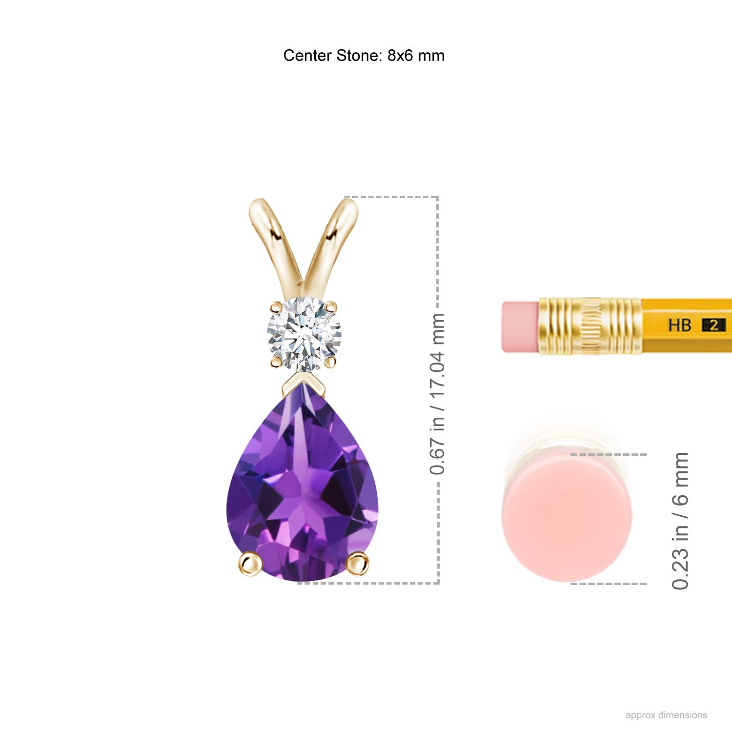 AAAA - Amethyst / 1.11 CT / 14 KT Yellow Gold