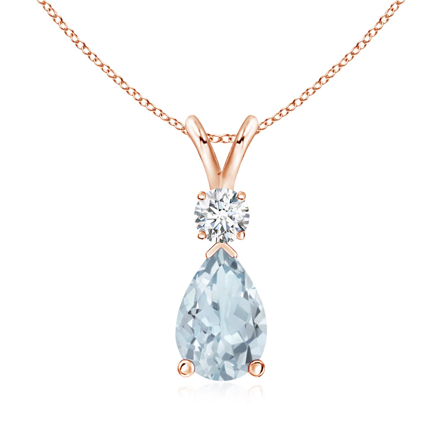 A - Aquamarine / 1.31 CT / 14 KT Rose Gold