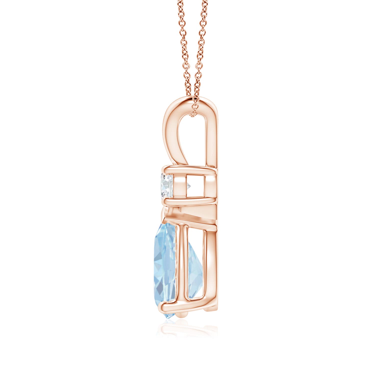 A - Aquamarine / 1.31 CT / 14 KT Rose Gold