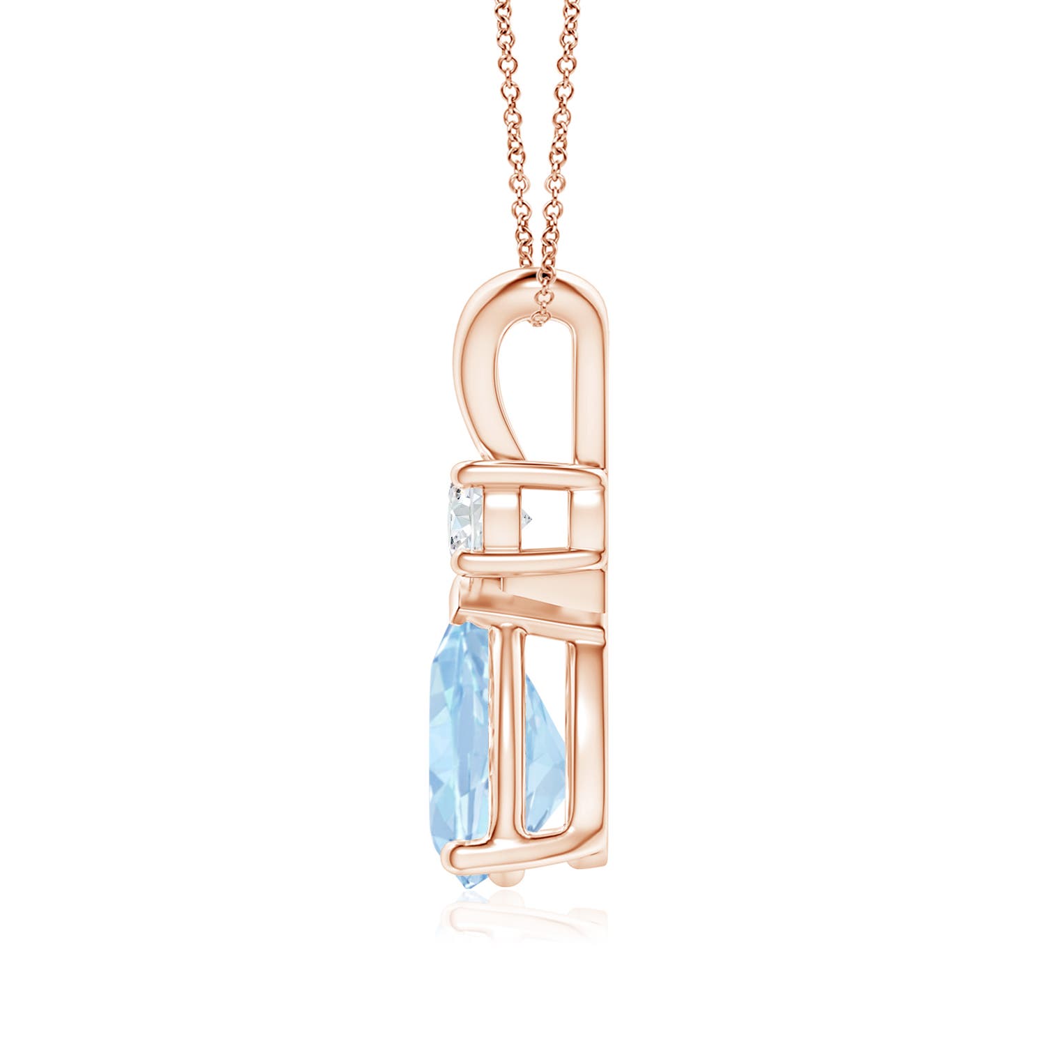 AA - Aquamarine / 1.31 CT / 14 KT Rose Gold