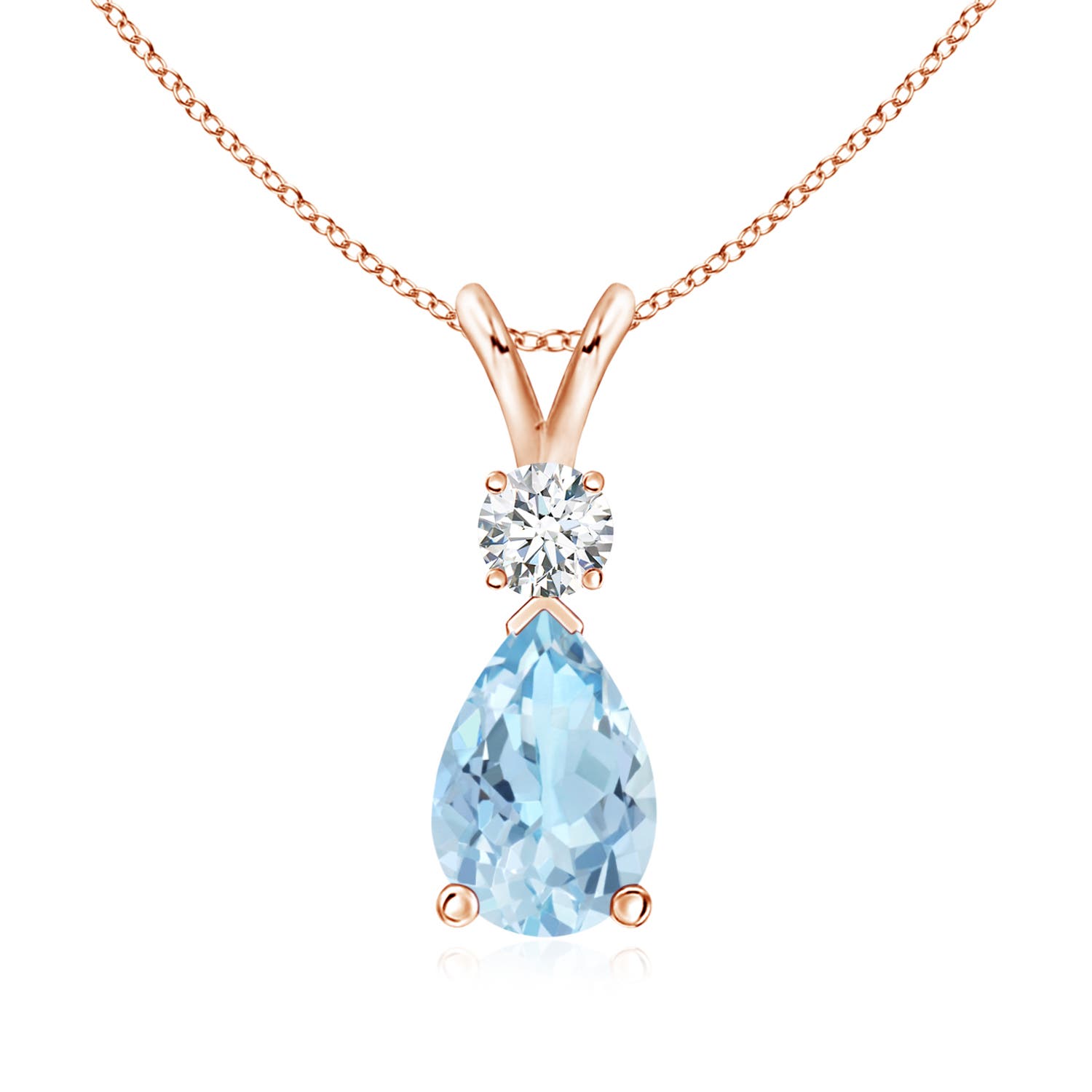 AAA - Aquamarine / 1.31 CT / 14 KT Rose Gold