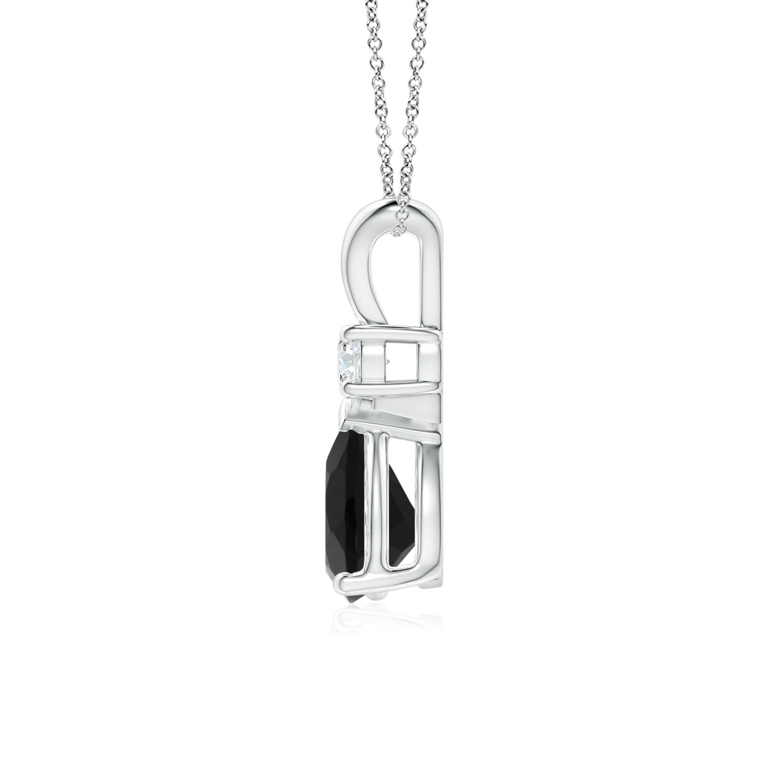 AAA - Black Onyx / 1.16 CT / 14 KT White Gold