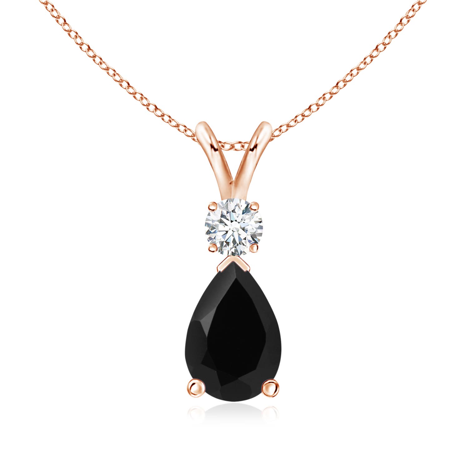 AAA - Black Onyx / 2.01 CT / 14 KT Rose Gold