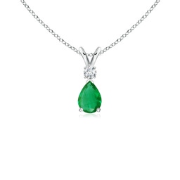 Necklaces Platinum Emerald Necklaces