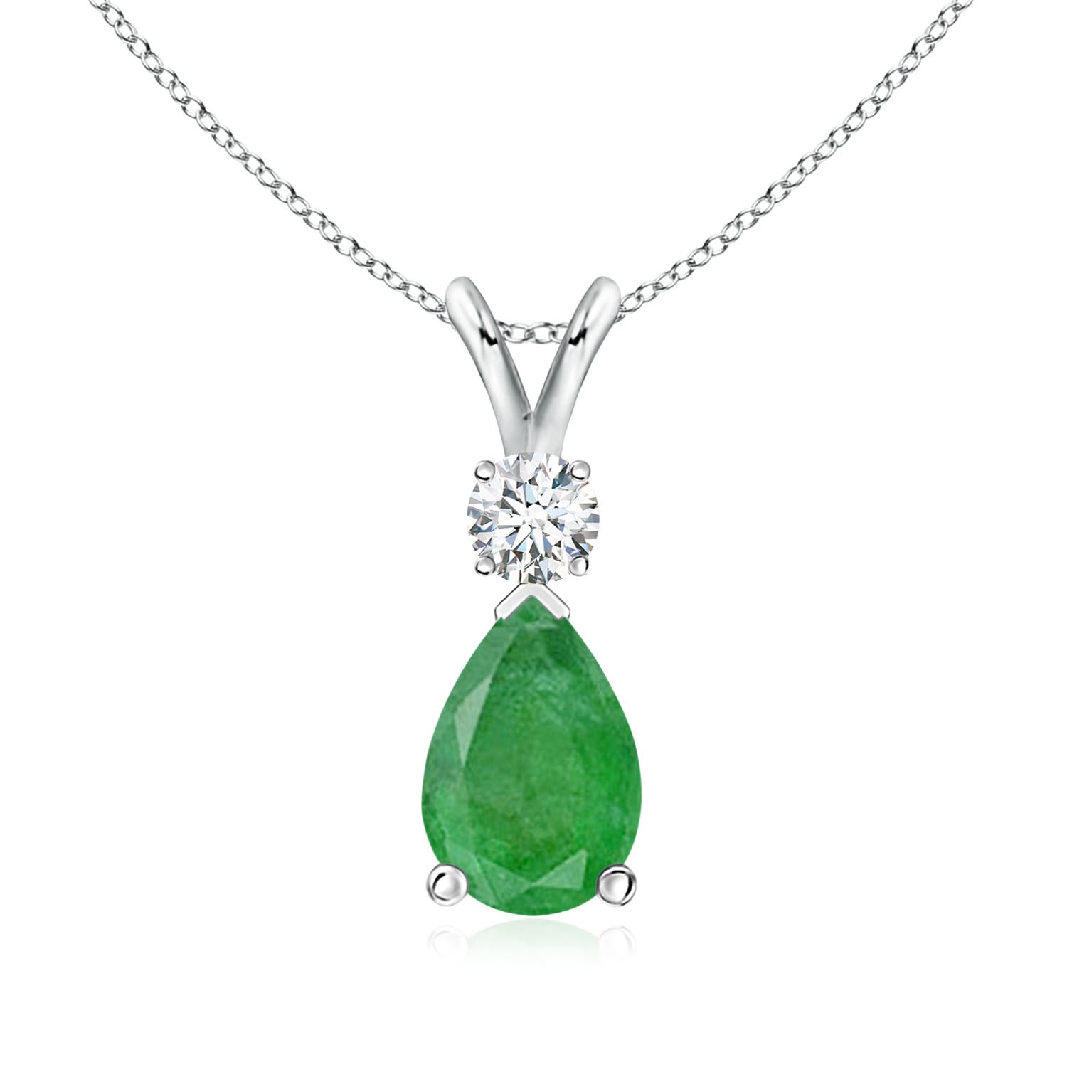 A - Emerald / 1.36 CT / 14 KT White Gold