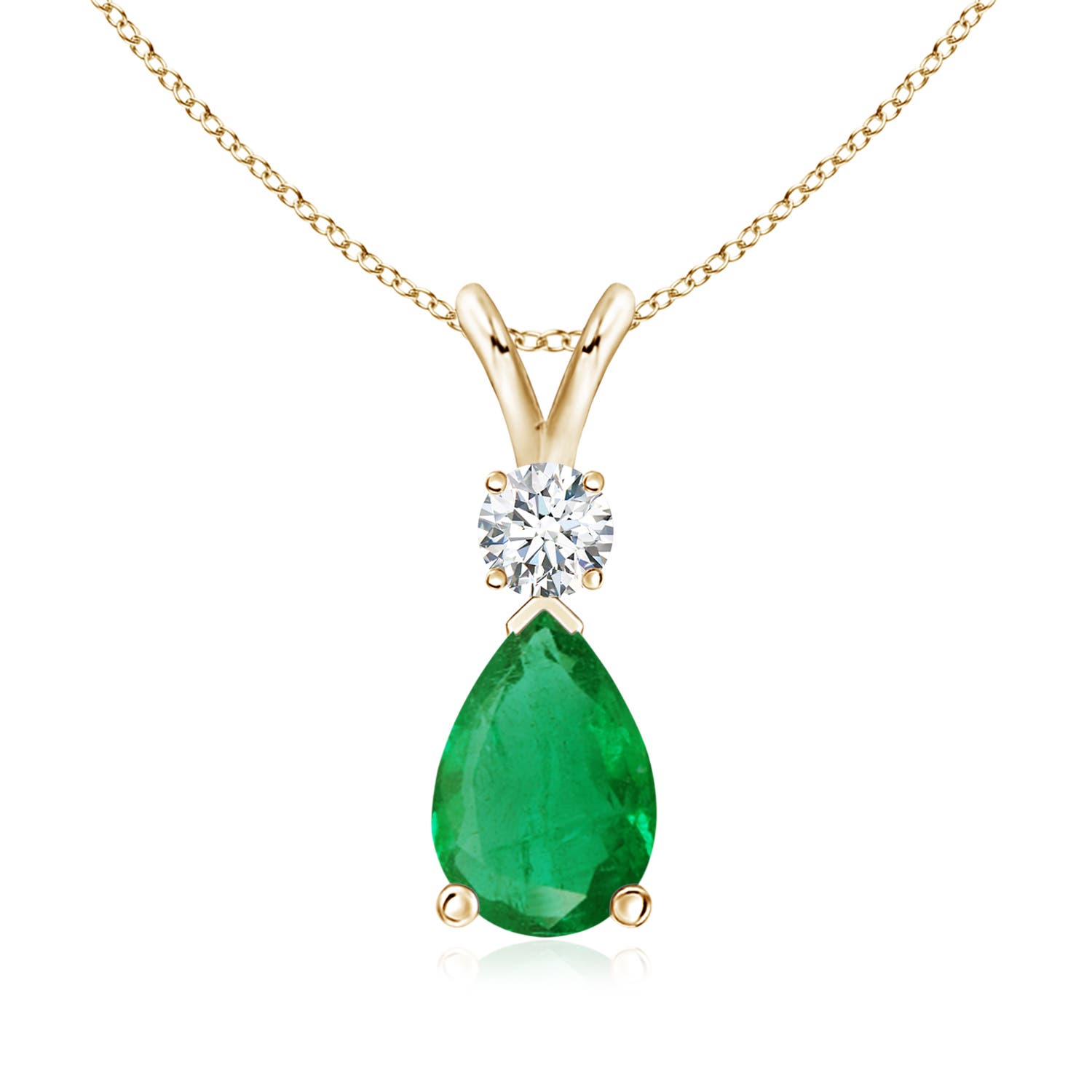 AA - Emerald / 1.36 CT / 14 KT Yellow Gold