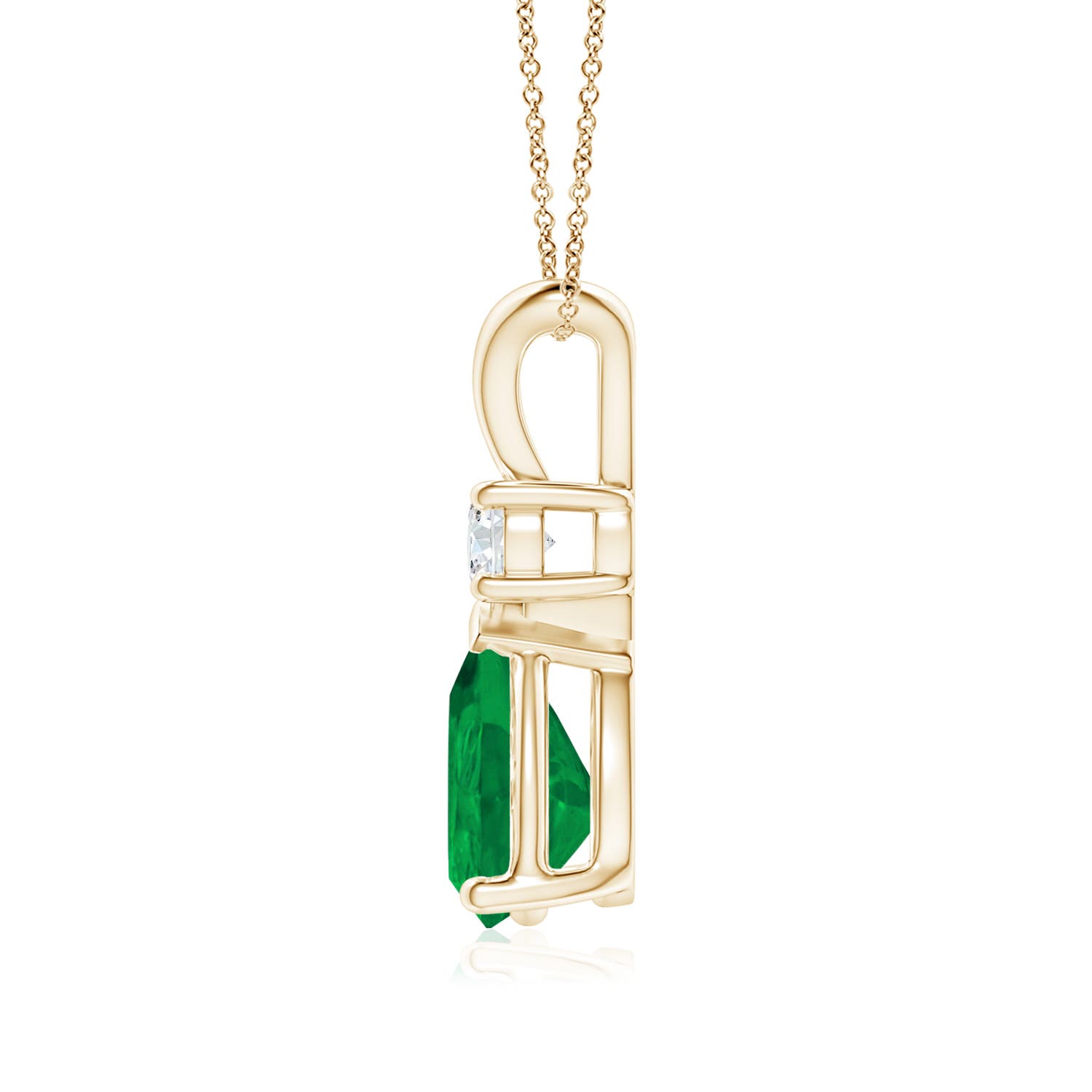 AA - Emerald / 1.36 CT / 14 KT Yellow Gold