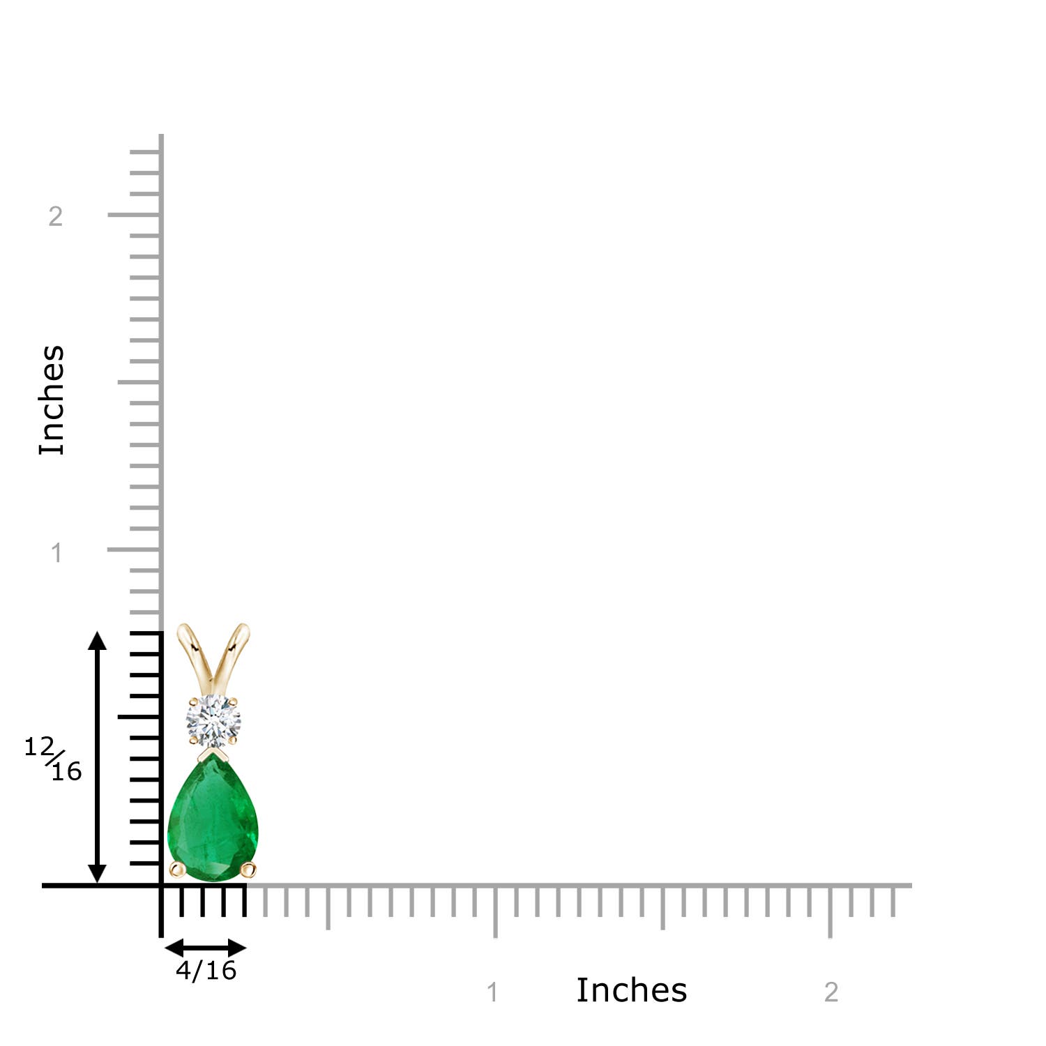 AA - Emerald / 1.36 CT / 14 KT Yellow Gold