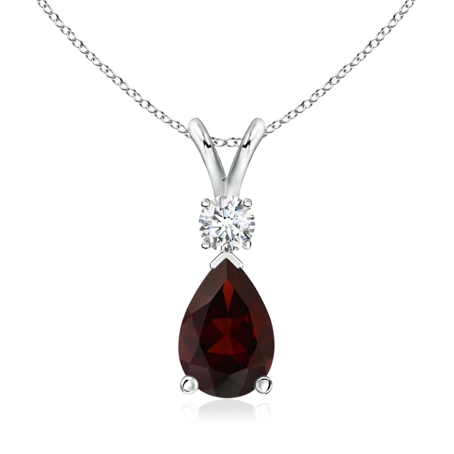 A - Garnet / 2.28 CT / 14 KT White Gold