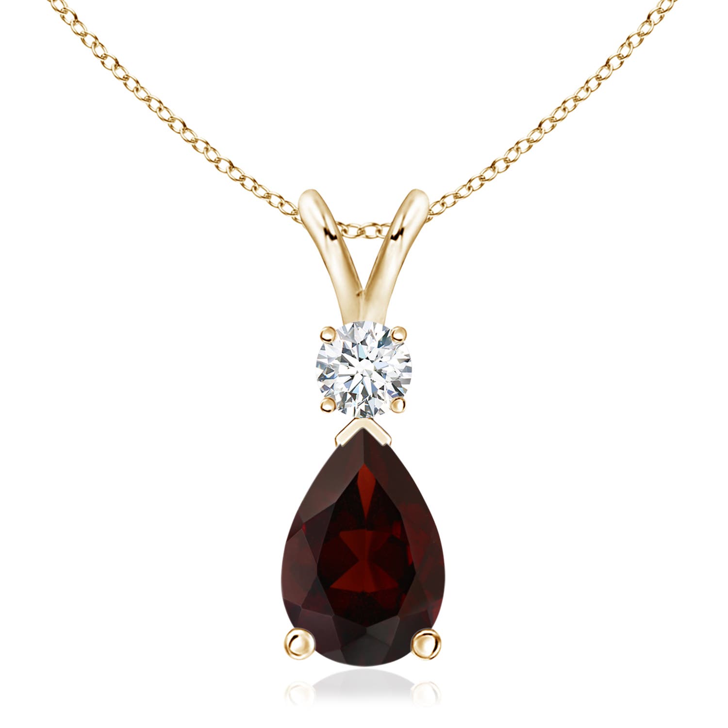 A - Garnet / 3.68 CT / 14 KT Yellow Gold