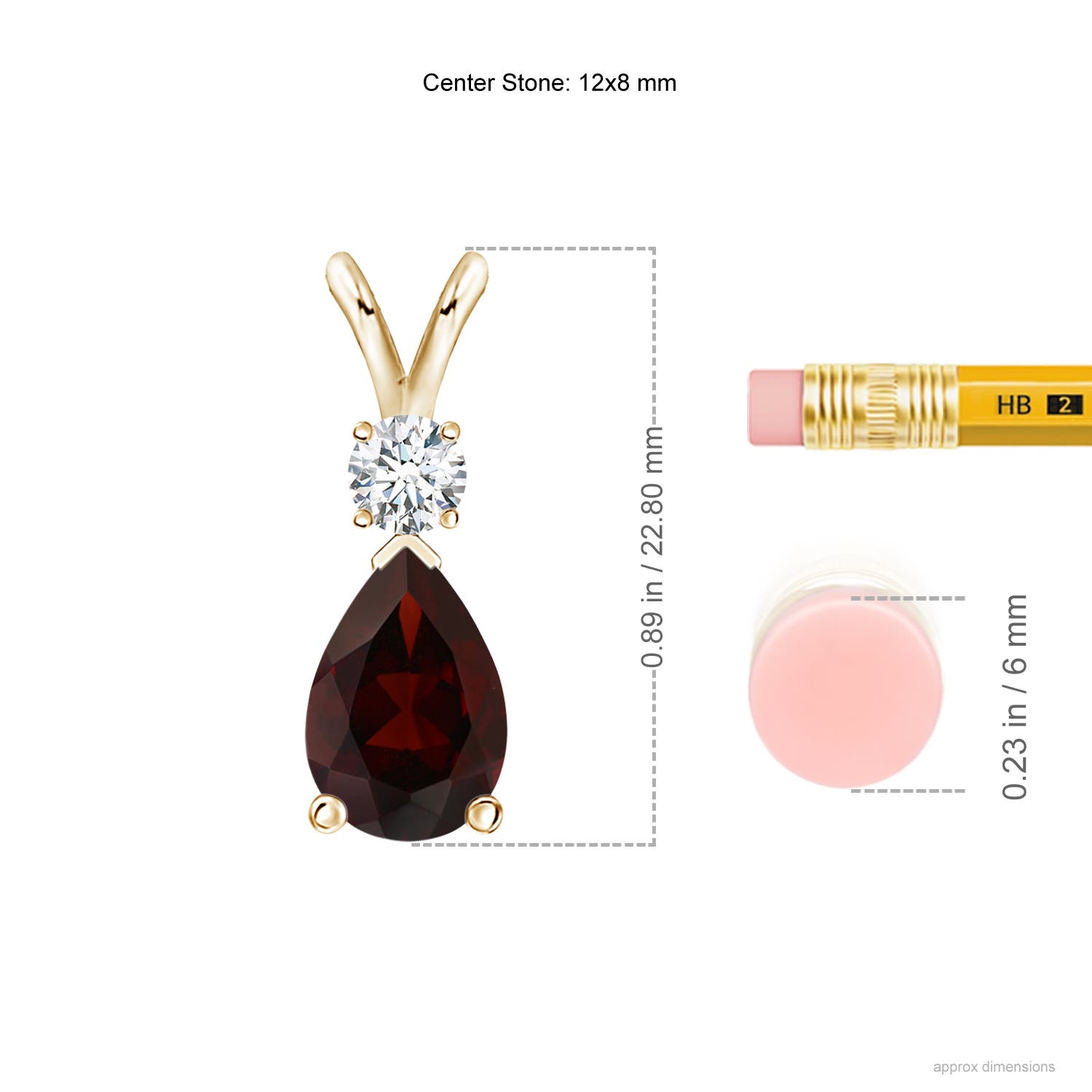 A - Garnet / 3.68 CT / 14 KT Yellow Gold