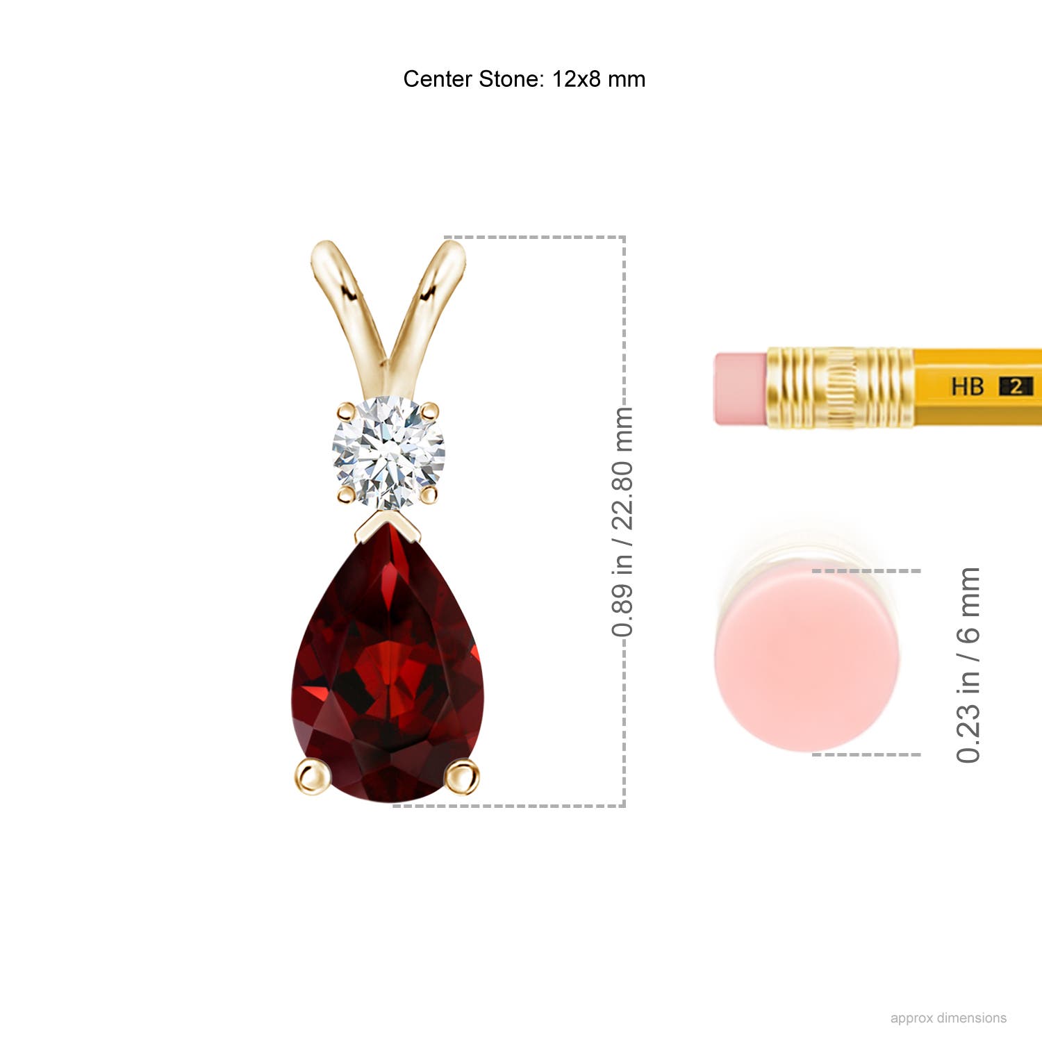 AAA - Garnet / 3.68 CT / 14 KT Yellow Gold