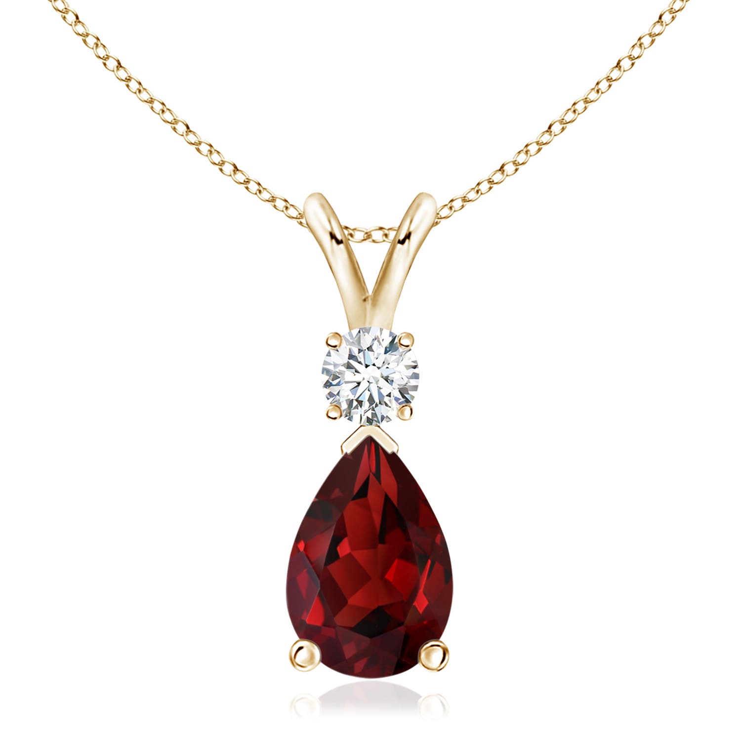 AAAA - Garnet / 3.68 CT / 14 KT Yellow Gold