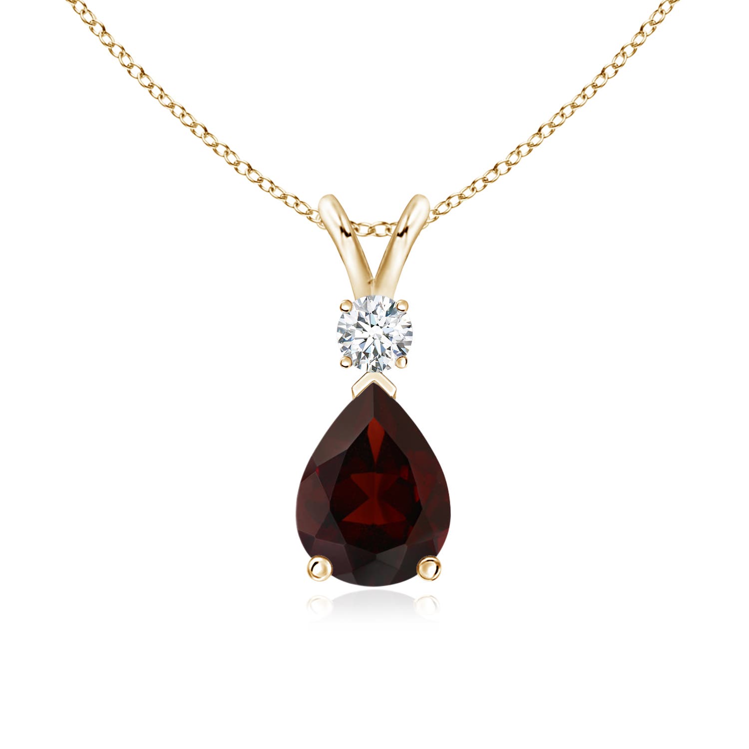 A - Garnet / 1.41 CT / 14 KT Yellow Gold