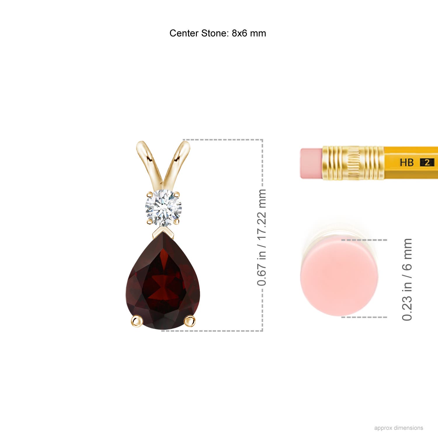 A - Garnet / 1.41 CT / 14 KT Yellow Gold