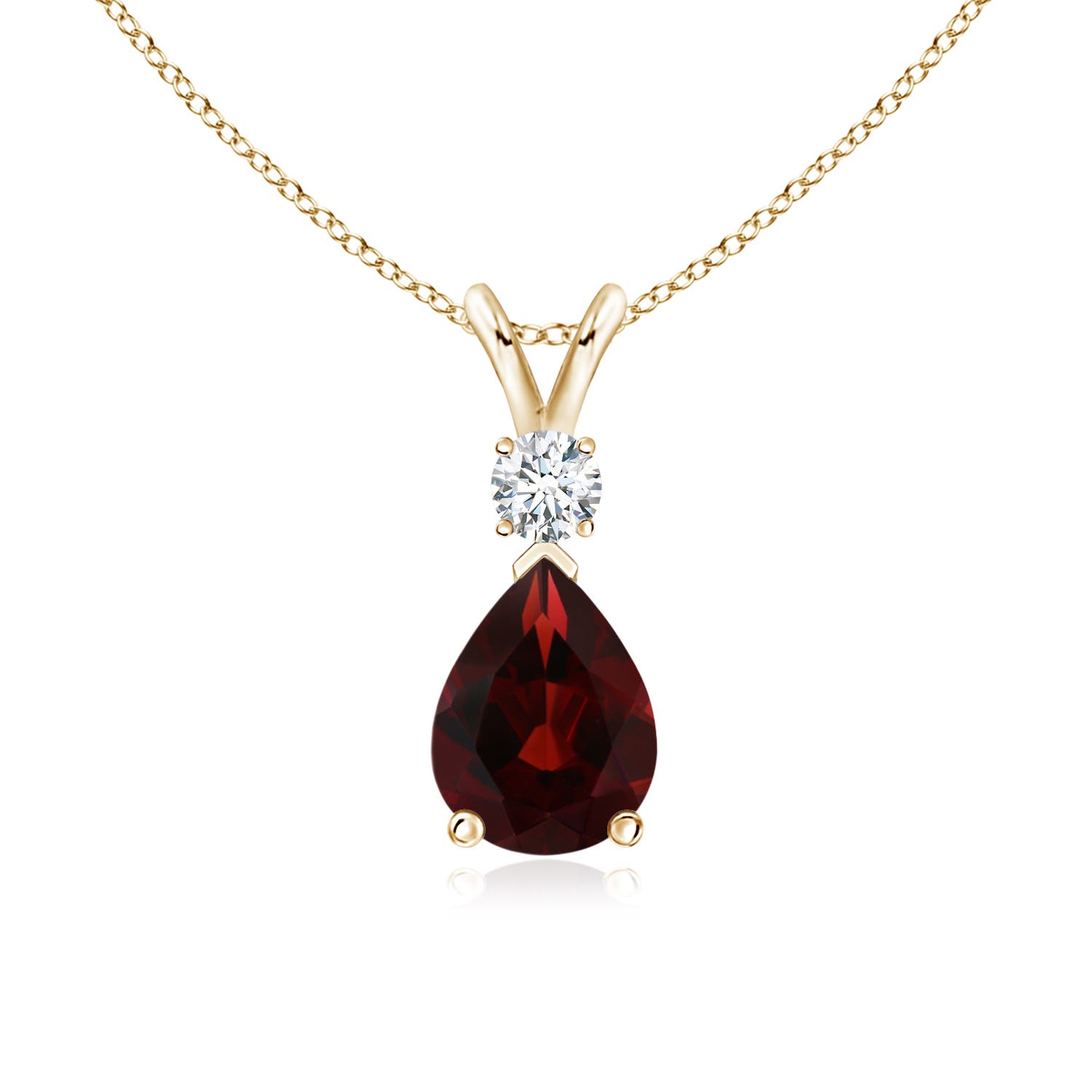 AA - Garnet / 1.41 CT / 14 KT Yellow Gold