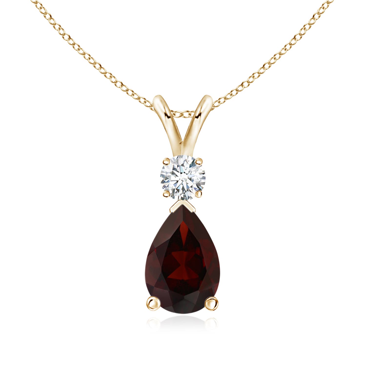 A - Garnet / 1.96 CT / 14 KT Yellow Gold