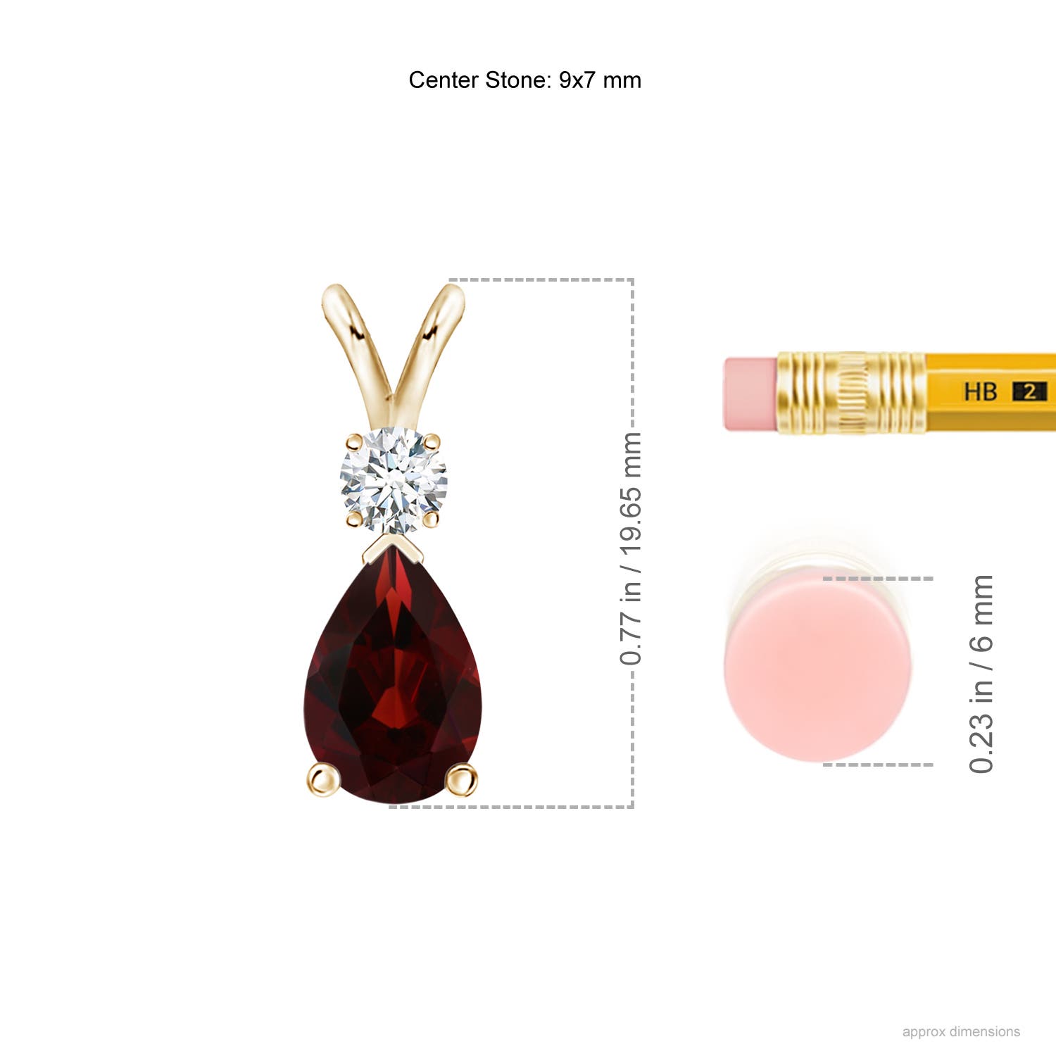 AA - Garnet / 1.96 CT / 14 KT Yellow Gold